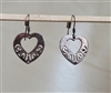 preowned vintage 1990s thai sterling silver filigree heart dangle earrings