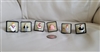Vintage carnival Novelty 6 Rings set adjustable size collectible jewelry