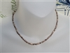 NAPIER vintage jewelry cubical embossed beads necklace collectible rare find women's jewelry with some color variations strang on metal wire