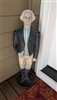 Ethan Allen 1982 Vintage Cast Metal Statue Vermont Historical Figure 38.5"