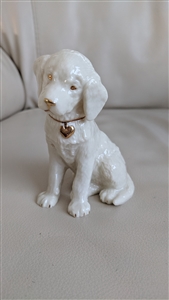 Lenox cream porcelain Labrador dog figurine elegant collectible home decor holiday season gifts