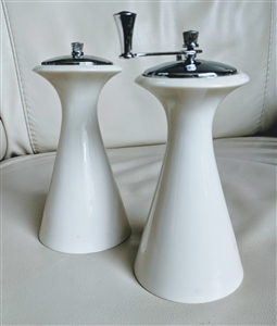 Olympia Platinum by Lenox pepper mill salt shaker