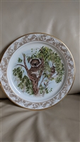 Lenox Nature's Nursery collectible porcelain plate with koalas in trees signed by Lynn Chase