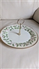 Vintage round serving plate with handle (DP) Holiday (Dimension) by LENOX, measures 10-3/4" porcelain serving plate.