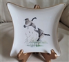 1995 Lenox porcelain flying geese starfish shaped plate with gold rim
