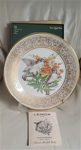 Lenox ivory porcelain Eastern Phoebe Boehm plate