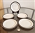 Lenox Black Royale porcelain plates in set of five kitchen accessories