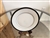 LENOX Black Royale porcelain salad plate made in 1983-1985, collectible table setting accessory.