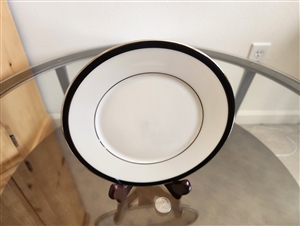 Black Royale from Lenox porcelain salad plate elegant table setting accessory