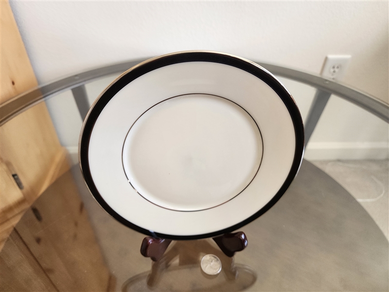 Black Royale from Lenox porcelain salad plate elegant table setting accessory
