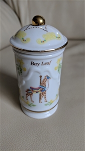 Bay Leaf spice jar by Lenox carousel collection kitchen accessories and gift idea