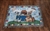 Noahs Ark woven cotton throw blanket EB Winget spiritual animal tapestry 53 by 38 inches