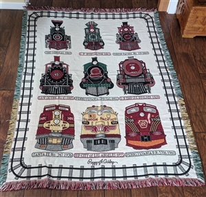 Peggy Jo Ackley trains blanket Goodwin Weavers