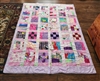 Handmade quilt throw in patchwork design 2009 bedspread home decor and gifts for any occasion