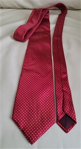 Hickok silk fashionable men wear USA collectible red background in polka dot pattern