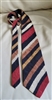 Alexander Julian Men's Silk Tie Striped Multi 1996 designer accessory