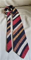 alexander julian men's silk tie striped multi color elegant design 1996 USA