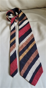 alexander julian men's silk tie striped multi color elegant design 1996 USA