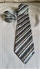 Geoffrey Beene striped pattern necktie 100% silk collectible men's wear