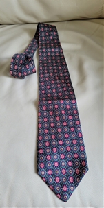 Christian Dior designer men necktie silk elegant solid pattern with geometrical design