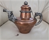 Vessel Teapot Dragon Elephant Ganga Jamuna Copper 1930s India