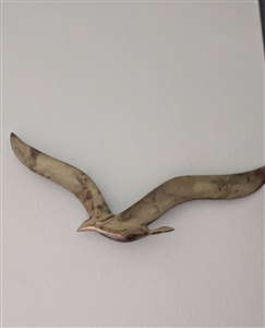 Brass large seagull albatross wall decoration