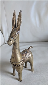 South American ornate solid brass Donkey decor