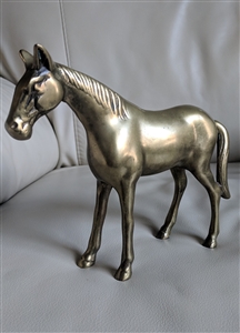 Large brass horse decorative display sculpture cast home decorative accent