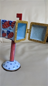 Empress Arts 2002 Enamel Mailbox Stamp Holder