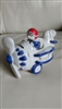 Counterpoint San Francisco porcelain dog pilot plane bank with original sticker
