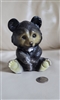 Vintage hand painted bear money bank hard plastic composition animal figurine
