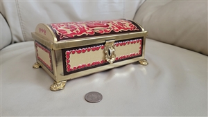 Fridee and Nadee money bank chest W Germany decor