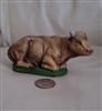 Resin Cow large decorative display made in Italy, Christmas holiday decorative display.