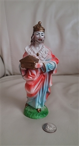 Japanese resin King display Nativity set figure hand painted vintage collectible