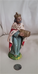 Italian collectible resin King figure colorful figure decor