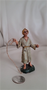 Collectible display resin man figure Christmas and holiday time display