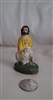Vintage celluloid kneeling Joseph figurine collectible Christmas vintage display.