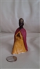 German chalkware vintage merchant figure 3-5/8" tall, repair.