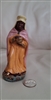German resin vintage merchant king figure spiritual Nativity decor