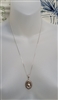 new old stock vintage polish artisan religious necklace and pendant with jesus figure and baltic amber