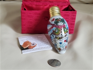 Peggy Abrams Li Bien glass Christmas ornament