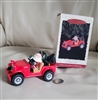 Hallmark Keepsake ornaments Santa's 4 by 4, Here Comes Santa 1996 holiday decor.