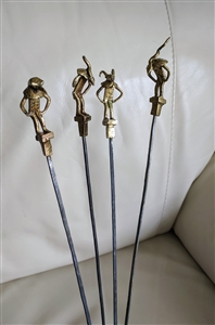 Barbecue skewers with mythical beings decor collectable outdoor cooking accessories and addition to your collection