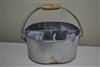 Vintage steel storage box with handle.