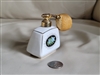 Floral decorated porcelain perfume bottle atomizer vintage collectible decor vanity gifts
