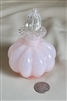 Fenton Rose Overlay pink glass perfume bottle collectible vanity display