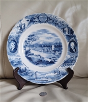 The Oregon Plate by Johnson Bros England decor collectible USA states plate decorative display
