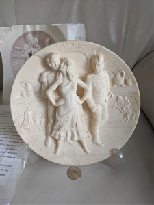 Carmen alabaster Italian plate by Gino Reggeri