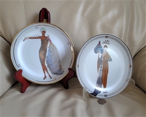 House of Earte fine porcelain plates Franklin Mint collectible vintage home decor and gift idea