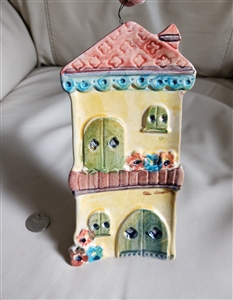 Country Home building wall decor ceramic Italy